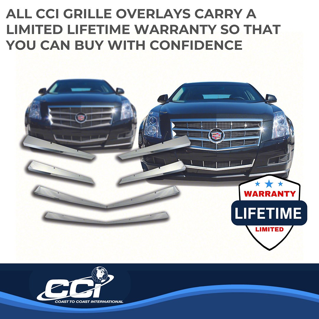 Coast To Coast GI76 CTS Chrome Bar Grille Overlay - image 3