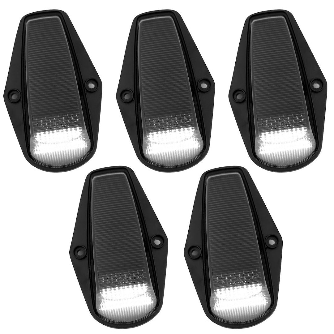 Recon 264100WHBK Smoked Cab Roof Lights with White LEDs