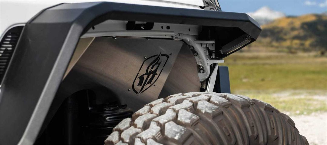 Road Armor 518lff0z JL Stainless Front Fender Liner