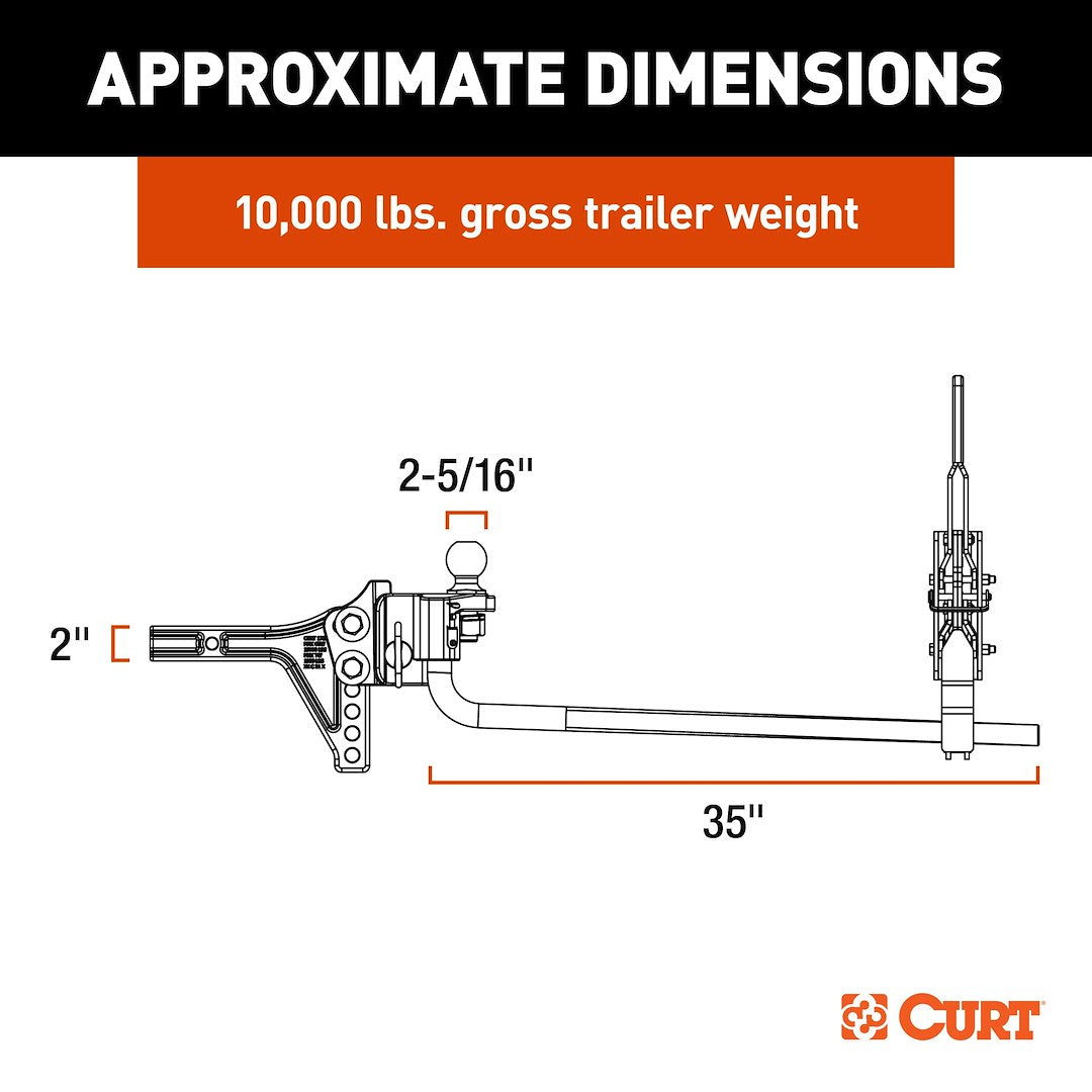 Curt 17510 Weight Distribution Hitch - image 4