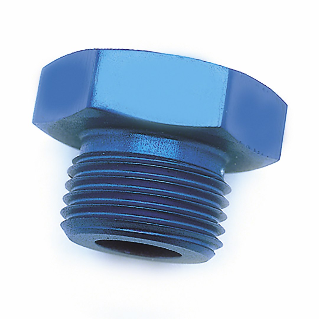 SpeedFX 560614 Blue -6 AN Straight-Thread O-Ring Plug
