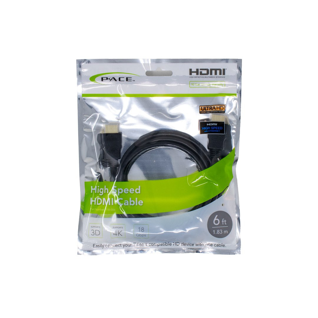 PACE INT'L Pace International Hdmi Cable (118006) – Length: 6 Feet