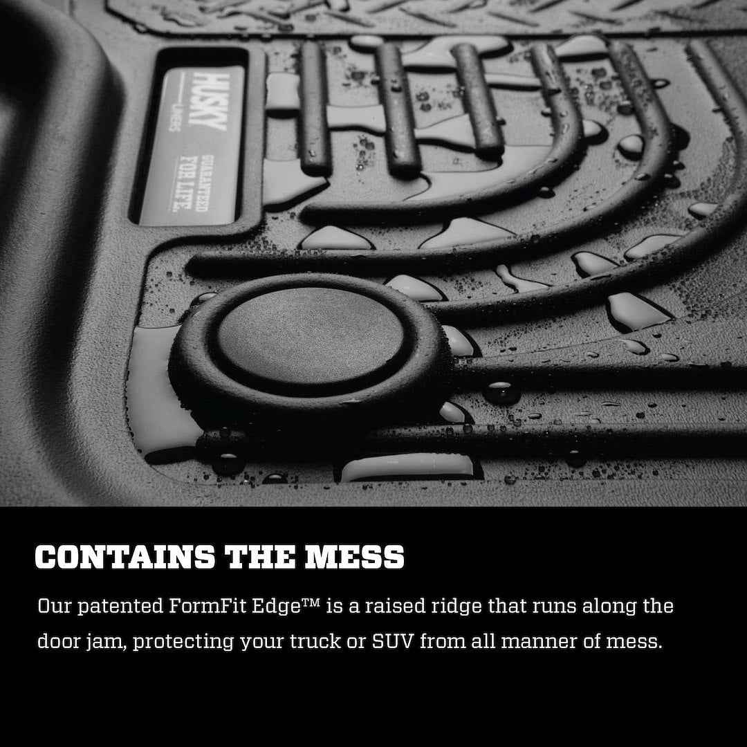 Husky Liners 18001 Molded Floor Liners - 2 Piece, Black