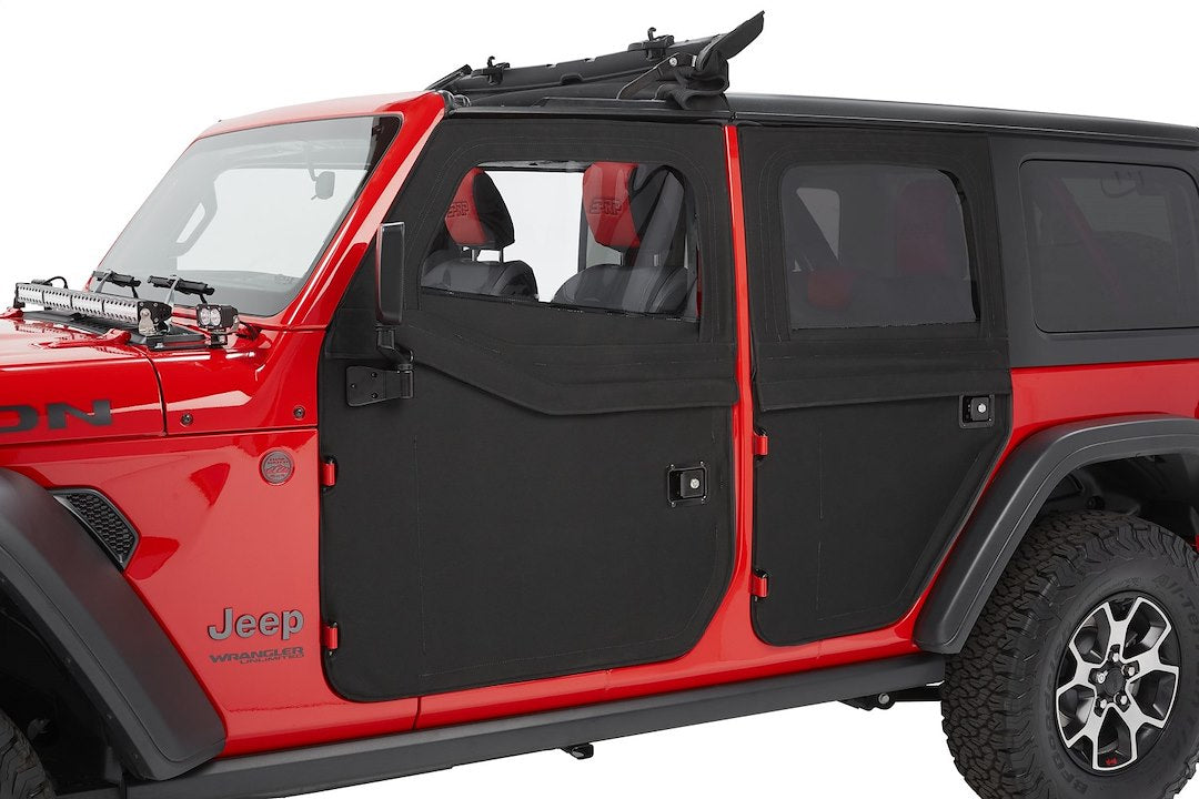 Bestop 51751-17 Black Full Fabric Doors, Set of 2 - image 1
