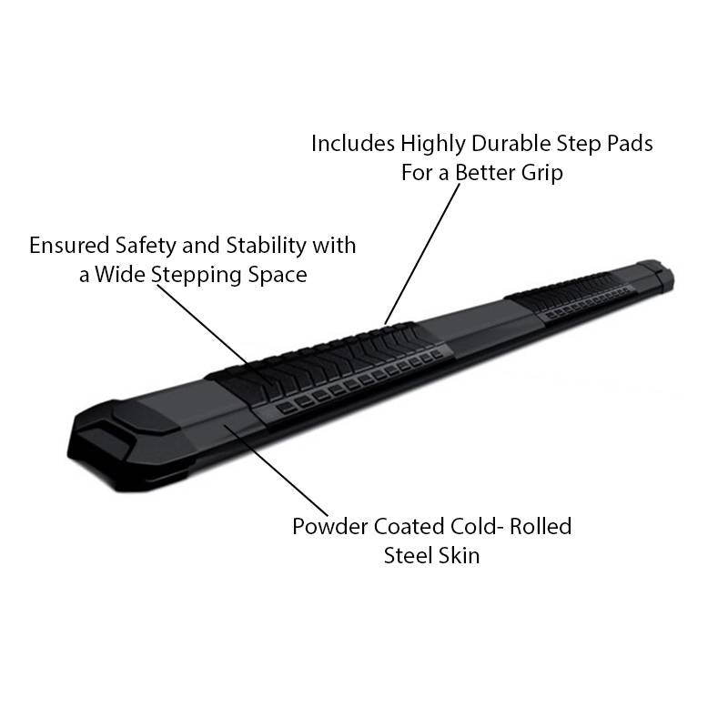 Black Horse Offroad Rn-To24-76-Bk Running Board - image 3