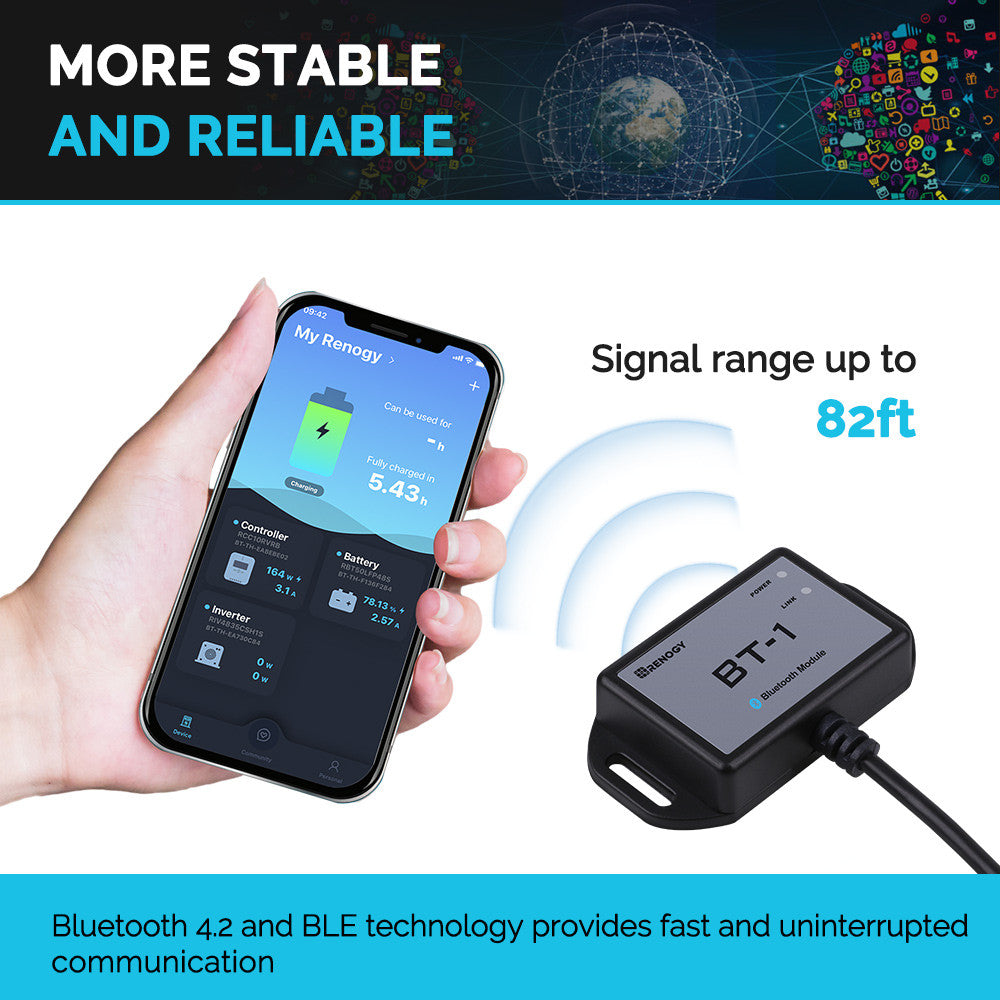 Renogy Rcm-Bt1-G2-Us Bluetooth Interface Module - image 6