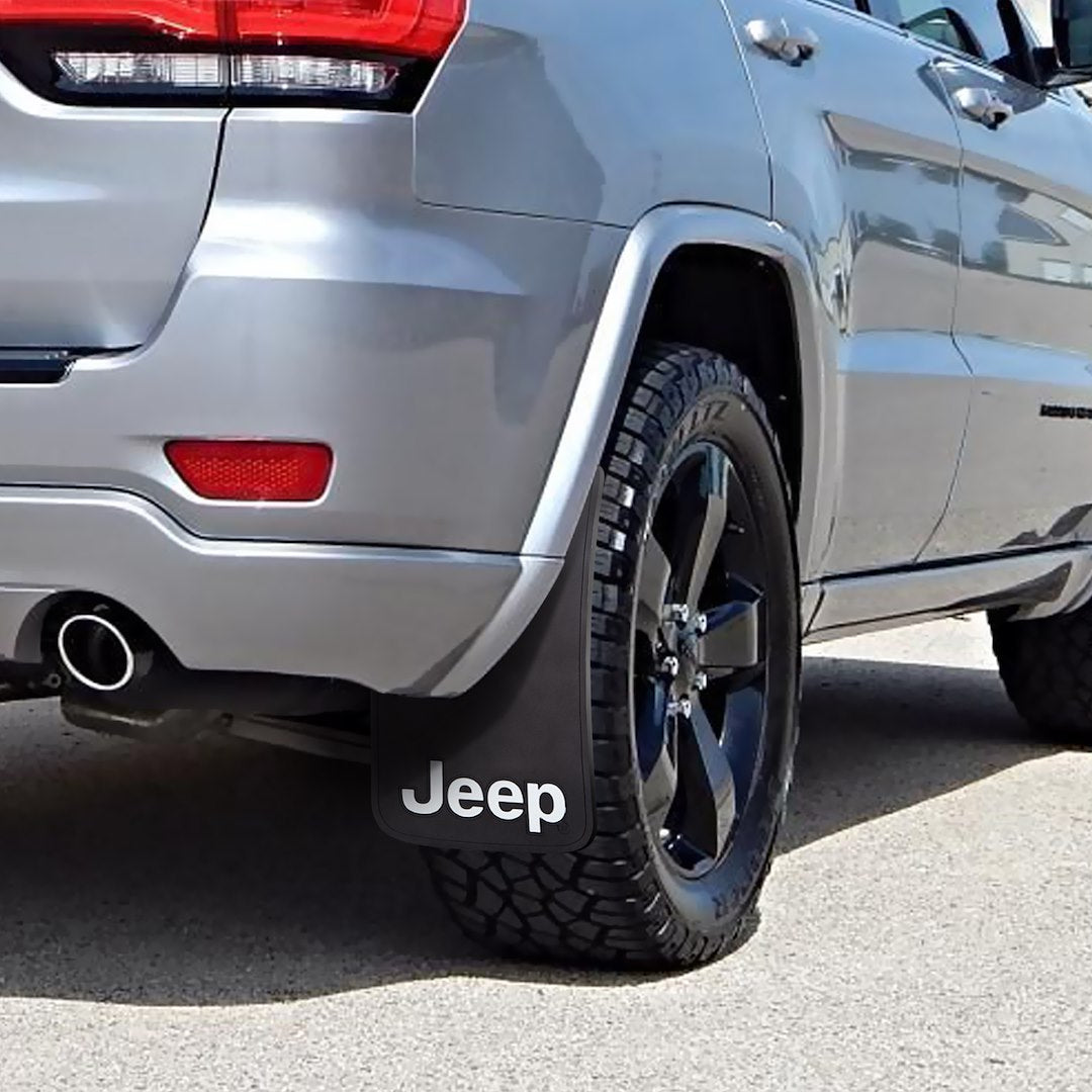 Plasticolor 000491R01 Easy-Fit Jeep Mud Flaps, Set of 2