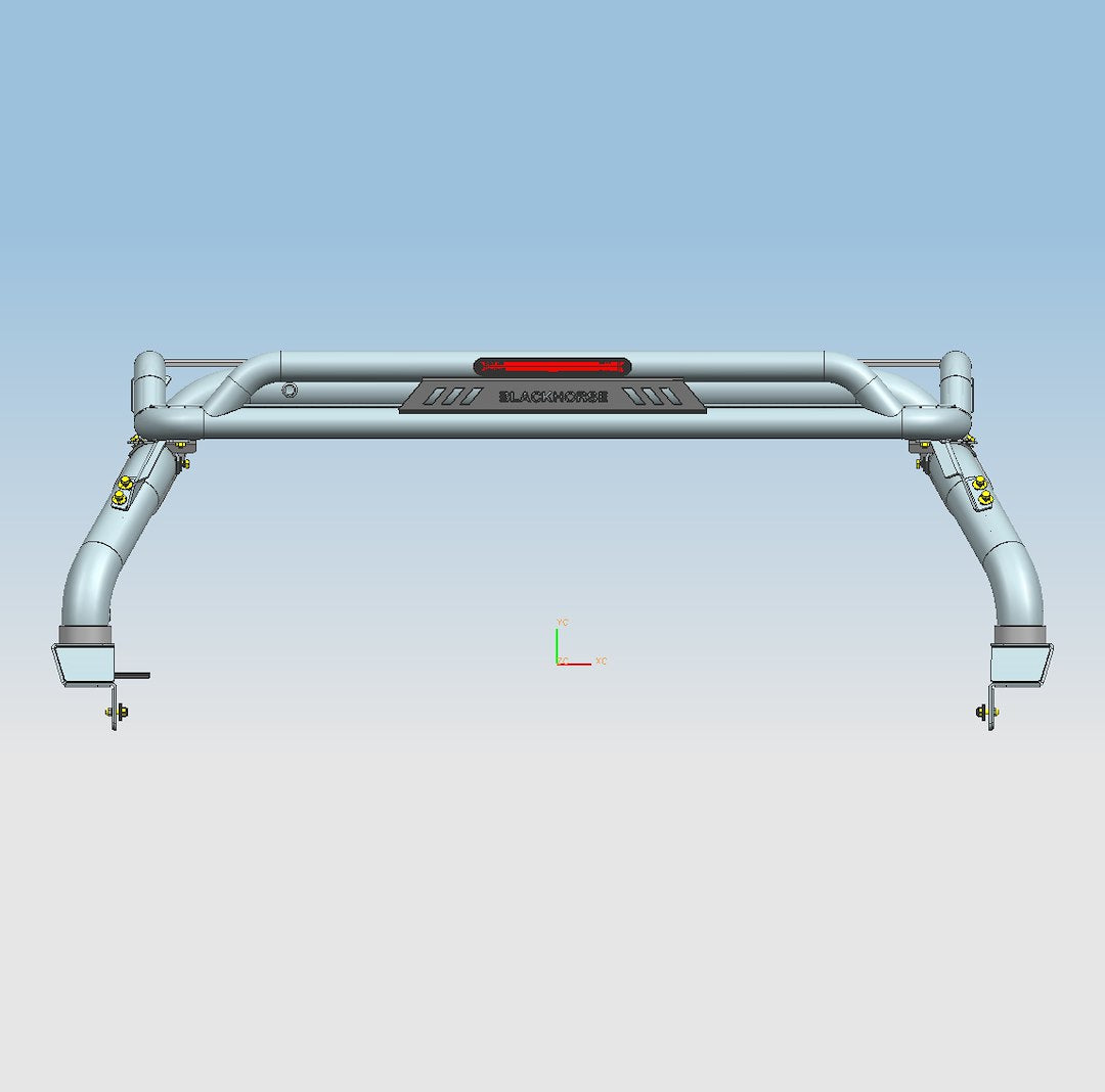 Black Horse Offroad ATRB5BK Tubular Powder Coated Steel Truck Bed Bar - image 2
