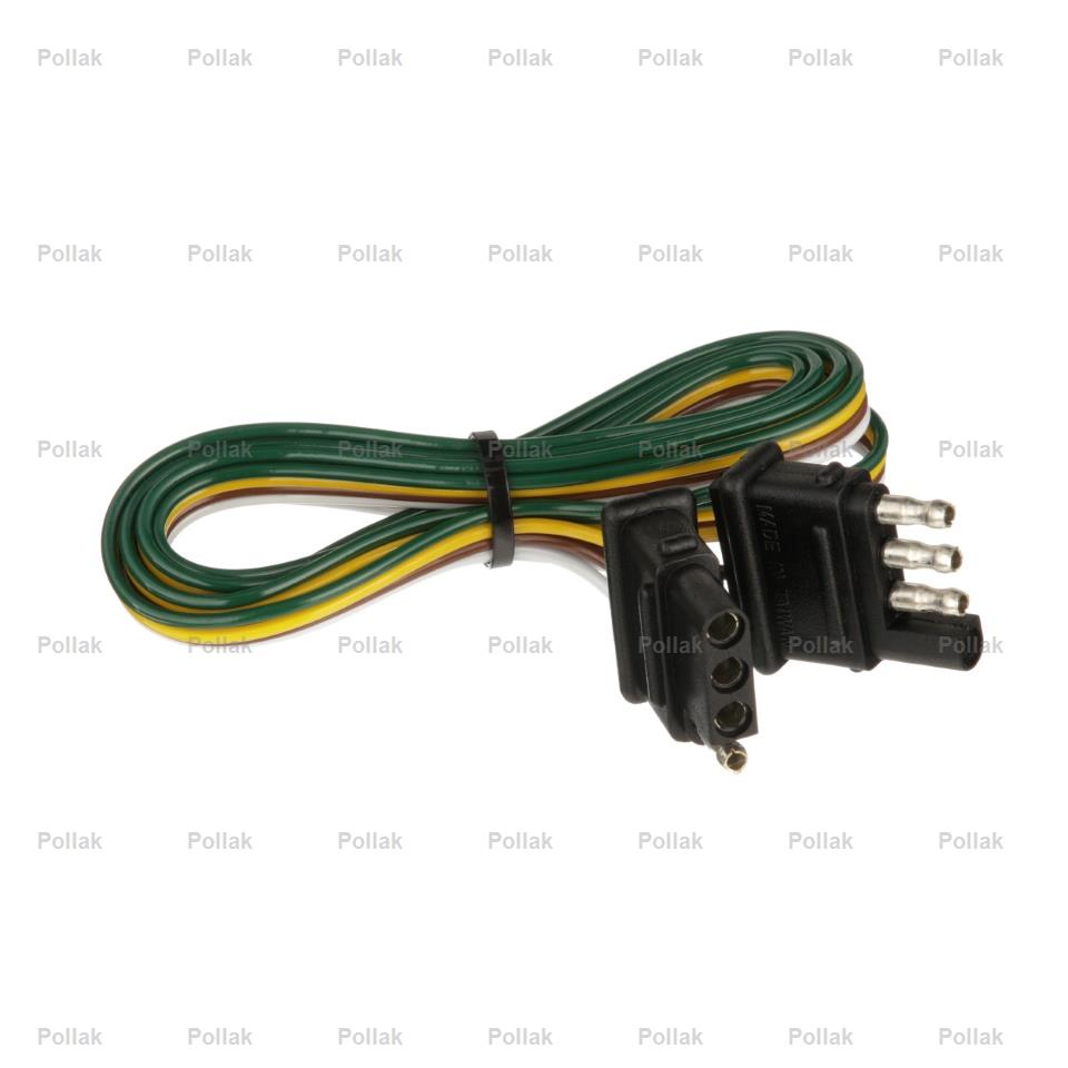 Pollak Semi-universal 4 Flat Trailer Wiring Connector 12413E