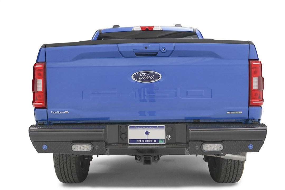 Fab Fours FF21-T5050-1 Black Steel Rear Bumper