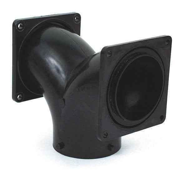 Valterra T1039 RV Waste Elbow Fitting with Rotating Flange