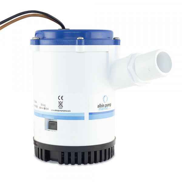 Albin 01-03-013 Heavy-Duty 2,250-GPH 12V Bilge Pump