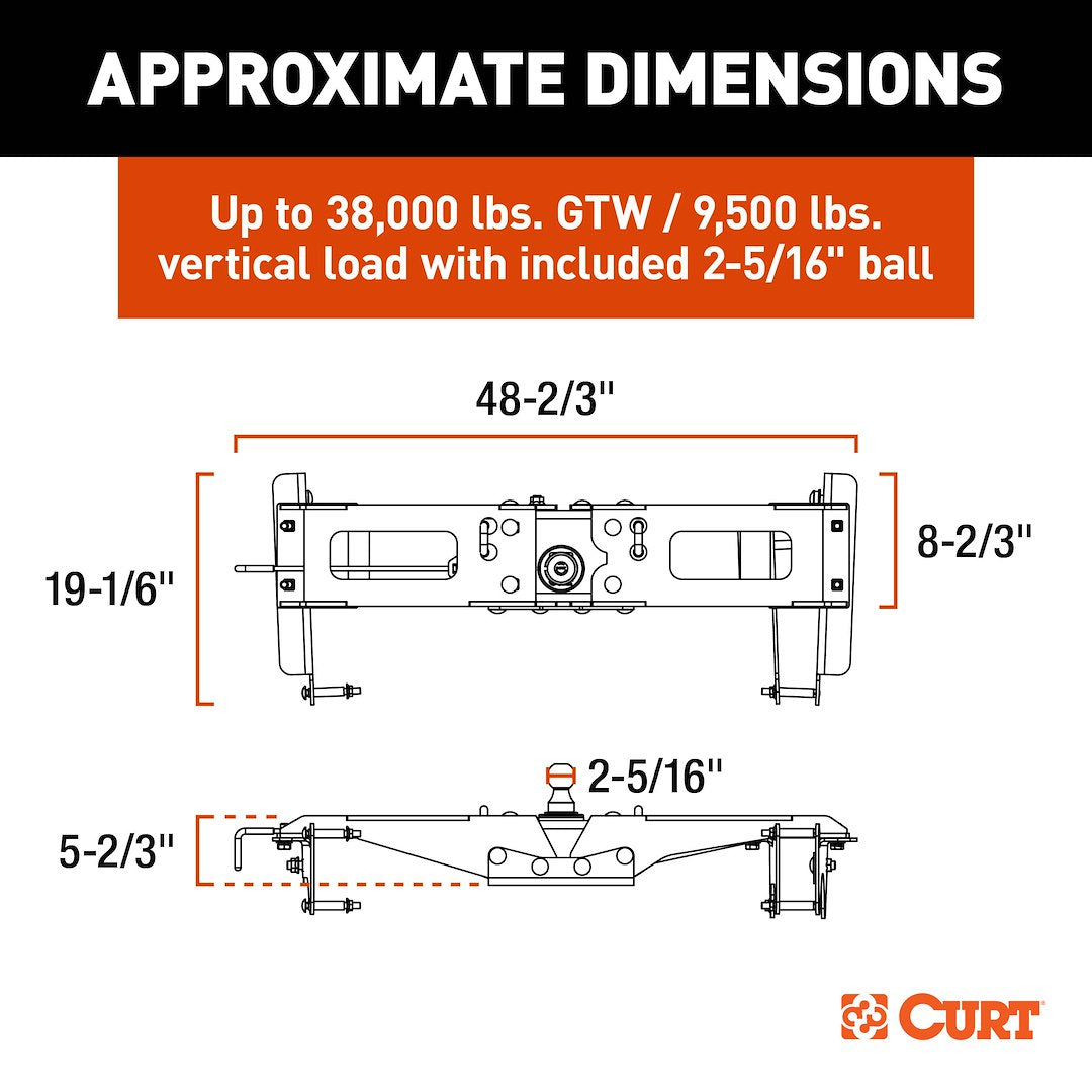 Curt 60704 Gooseneck Trailer Hitch - image 4