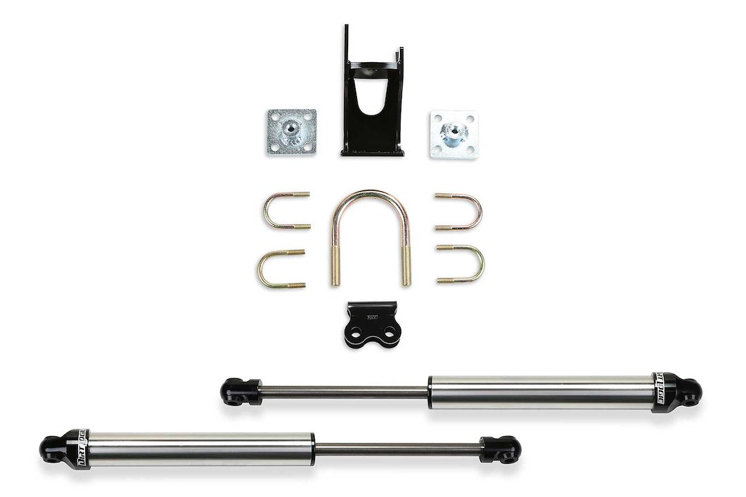 Fabtech FTS220512 Dirt Logic Dual Steering Stabilizer Kit