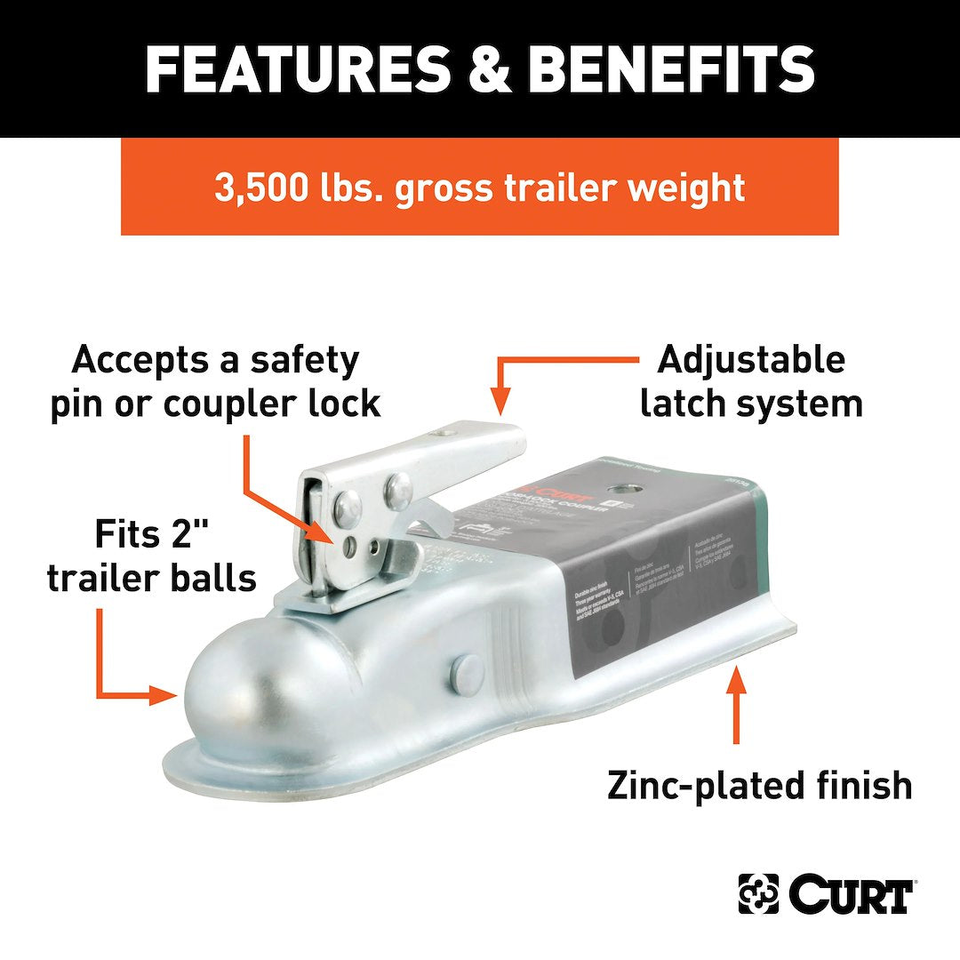 Curt 25138 Trailer Coupler - image 3