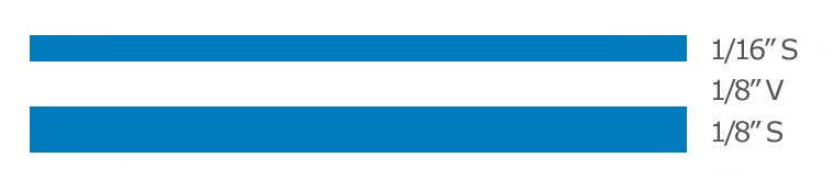 Trimbrite T0404 Blue Multistripe Pinstripe Tape