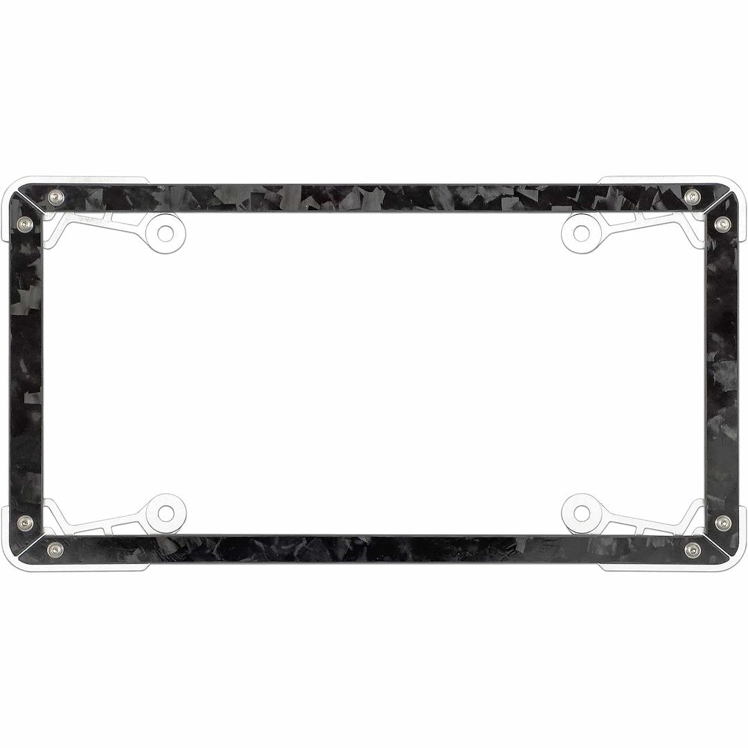 Cruiser 59298 Forged Black/Clear Plate Frame - image 1