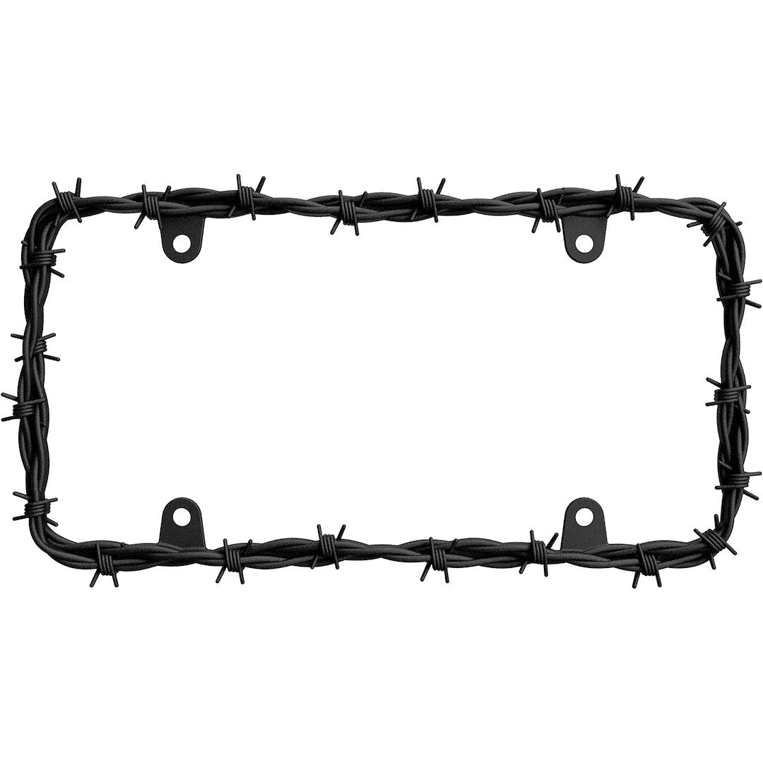 Cruiser 22200 Black Barbed Wire License Plate Frame - image 1