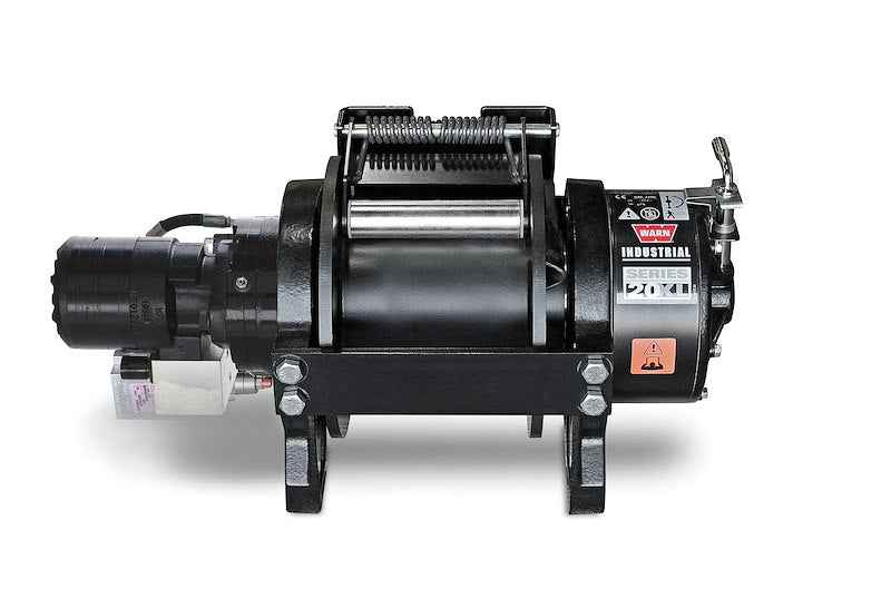 WARN 77560 Series 20XL Hydraulic Industrial Winch – 20,000 lb Long Drum Air Clutch