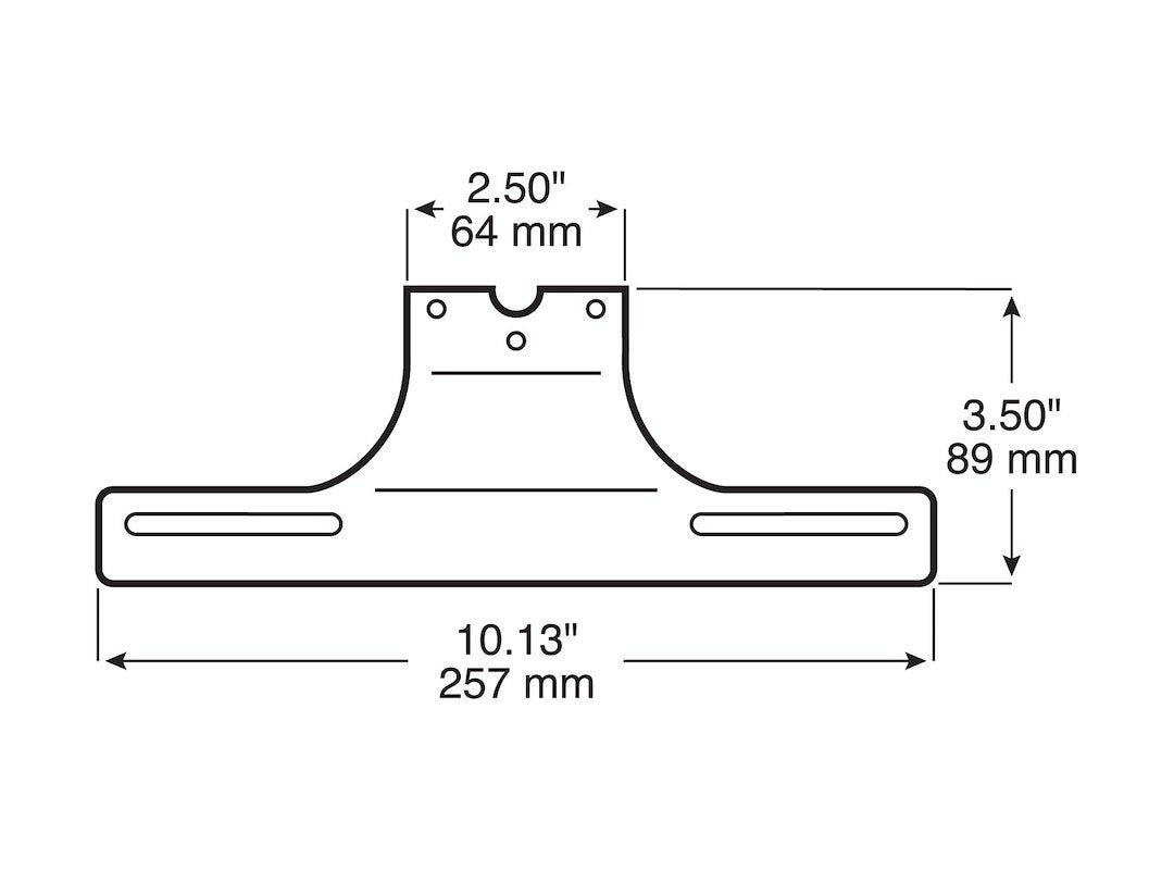 Peterson Mfg. License Plate Bracket (V2590009) – Material: Steel