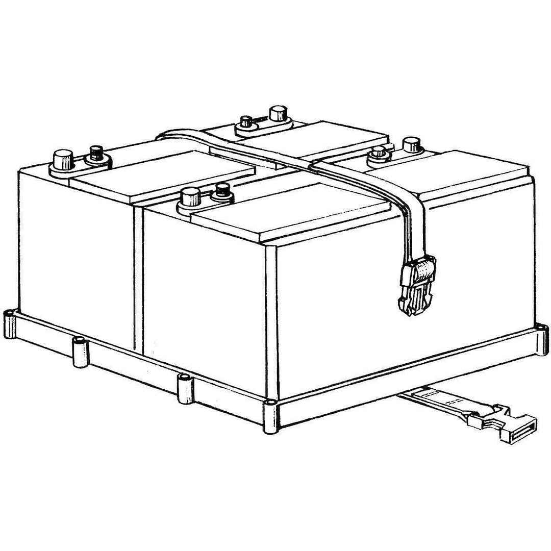 T-H Marine DBH-27P-DP Dual Group 27 Battery Tray - Black