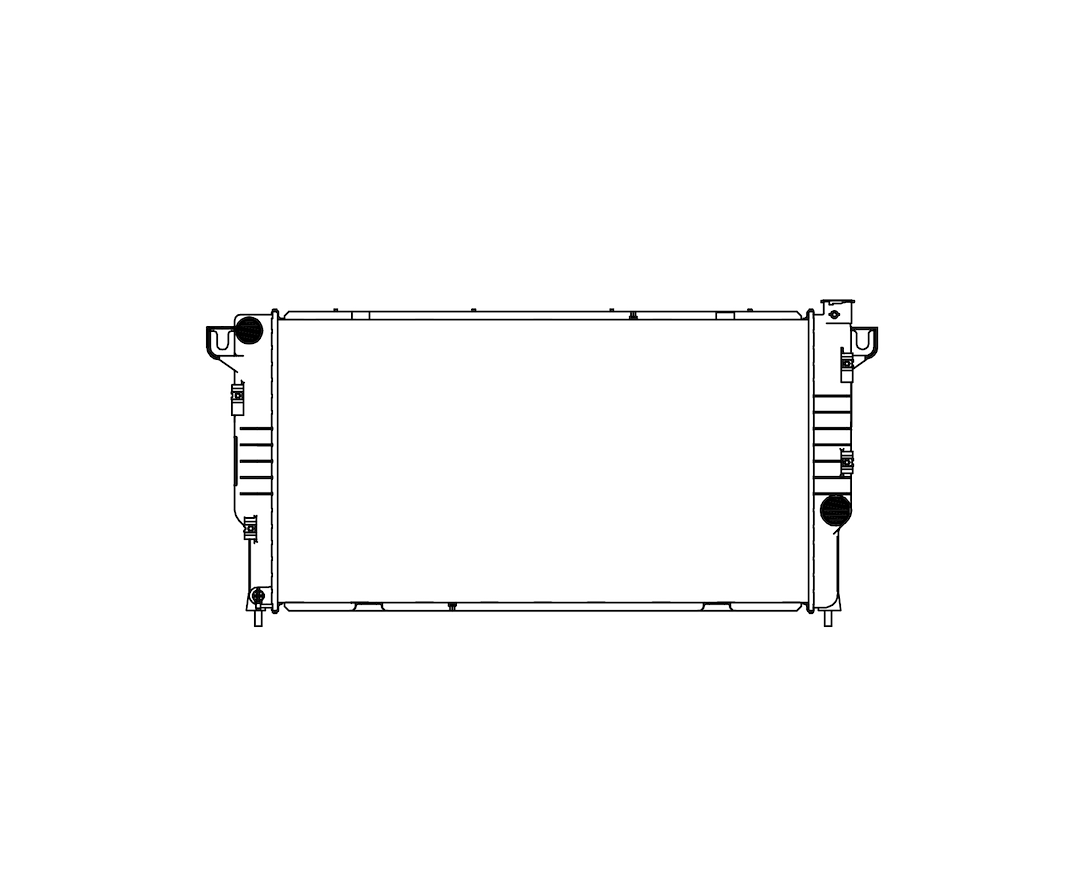 CSF 3273 Two-Row Dodge Crossflow Radiator - image 2