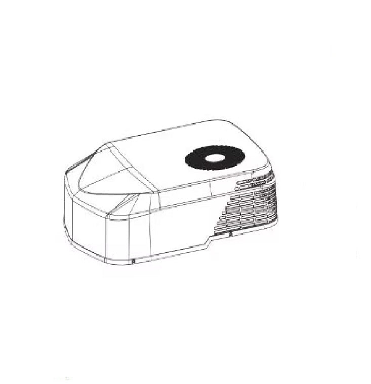 GE Appliances WP76X33334 A/C Ceiling Assembly Shroud - White