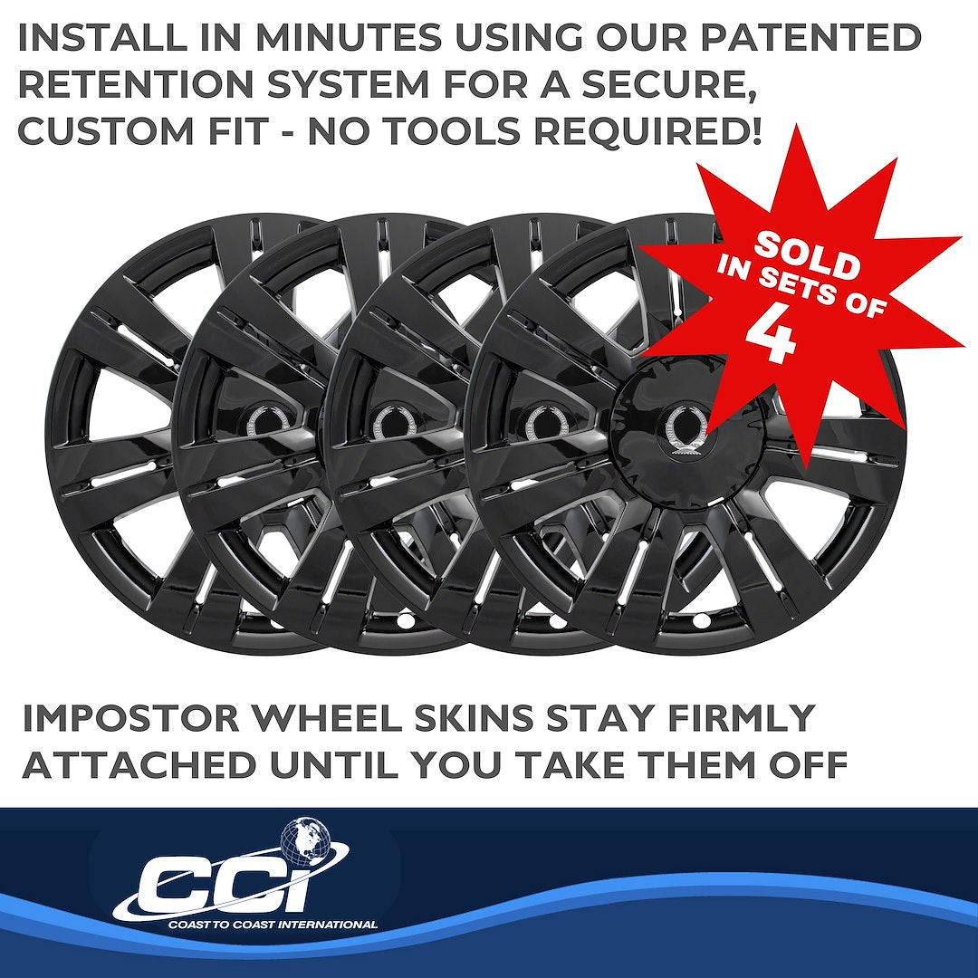 Coast To Coast IMP357BLK Black SRX Impostor Wheel Skins - image 5