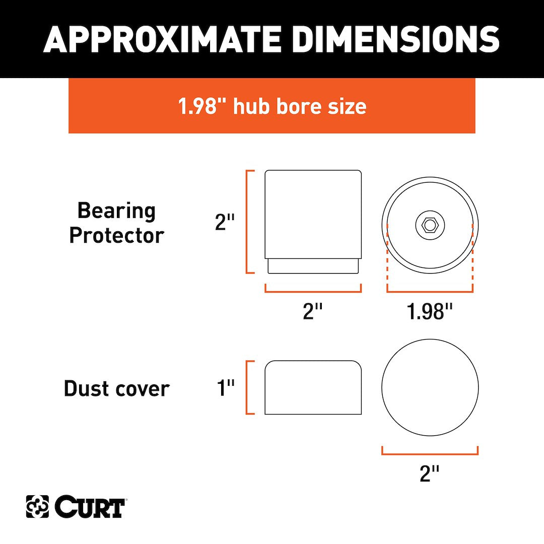 Curt 22198 Trailer Wheel Bearing Protector - image 4