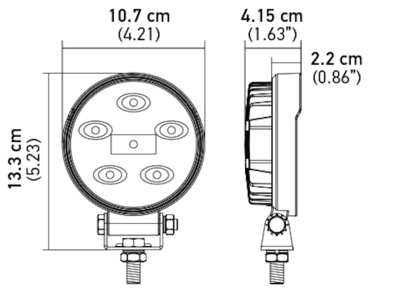 Hella 357108001 ValueFit ECO Round LED Work Light