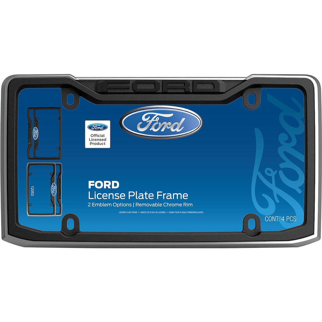 Cruiser 12053 Black/Chrome Ford License Plate Frame - image 5
