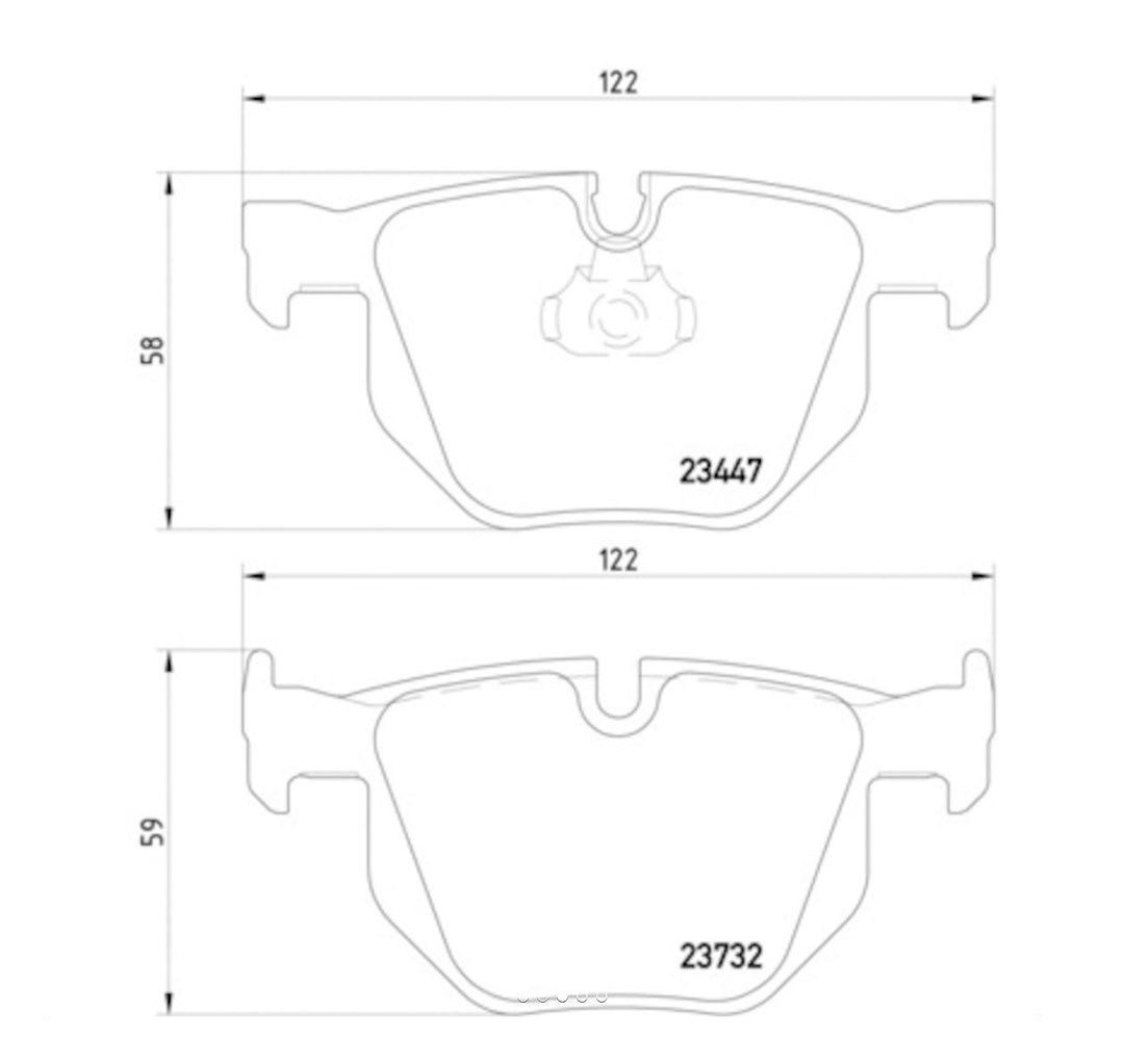 Hella Pagid 355013941 Low-Metallic Disc Brake Pad