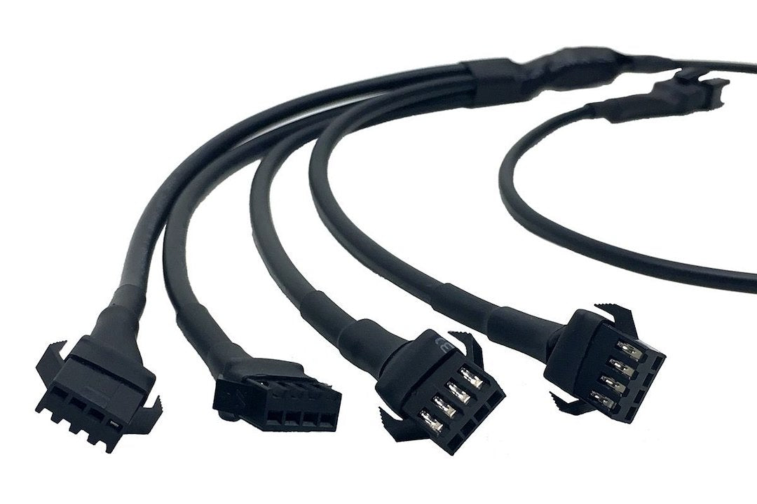 Quake LED Qw843 LC4 RGB 1-to-4 Y-Splitter Harness