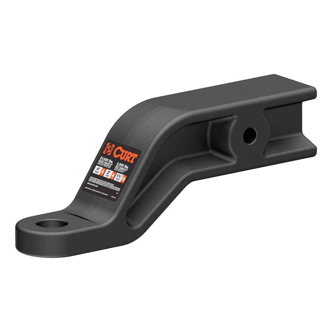 CURT 45430 Ball Mount - 3 in Receiver, 4 in Drop