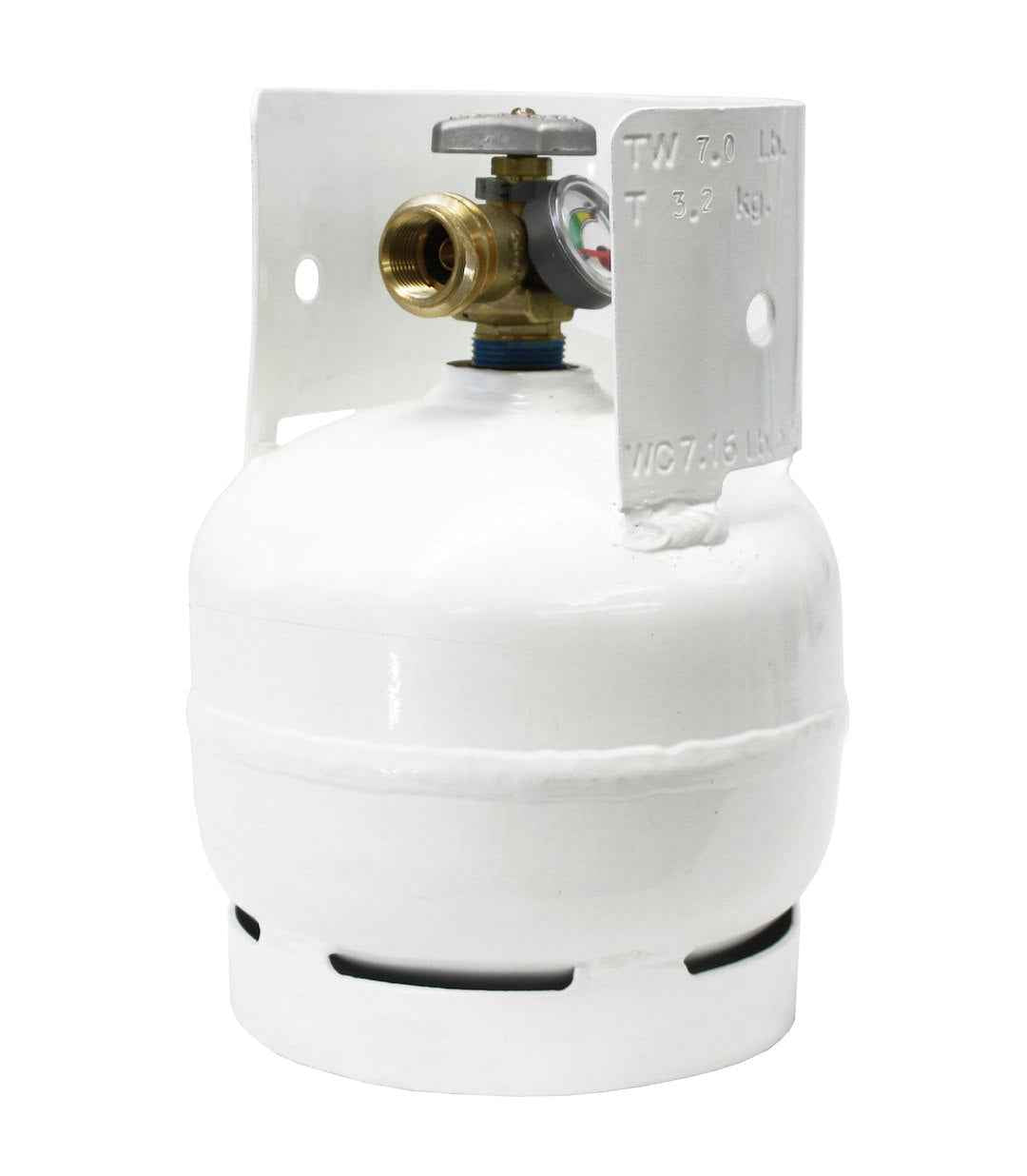 Flame King YSN03 Propane Tank - 3 lb with Gauge