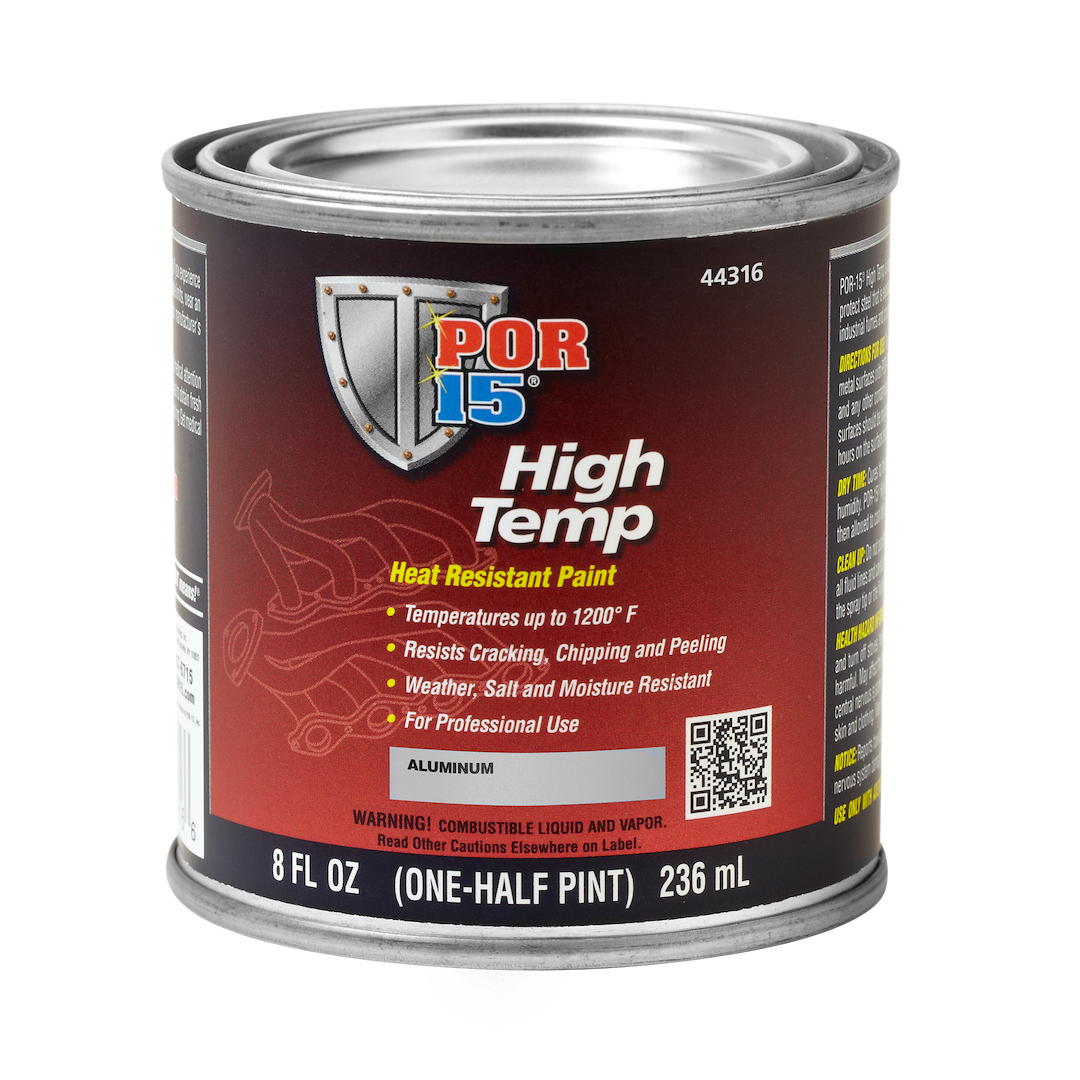POR-15 44316 Aluminum High-Temperature Paint, 8 Ounces