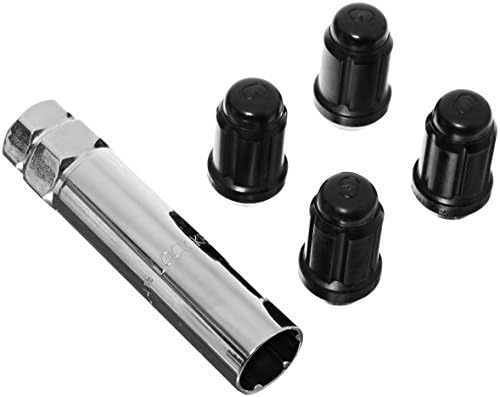 Gorilla 21631BC Black Chrome Small Acorn Wheel Locks