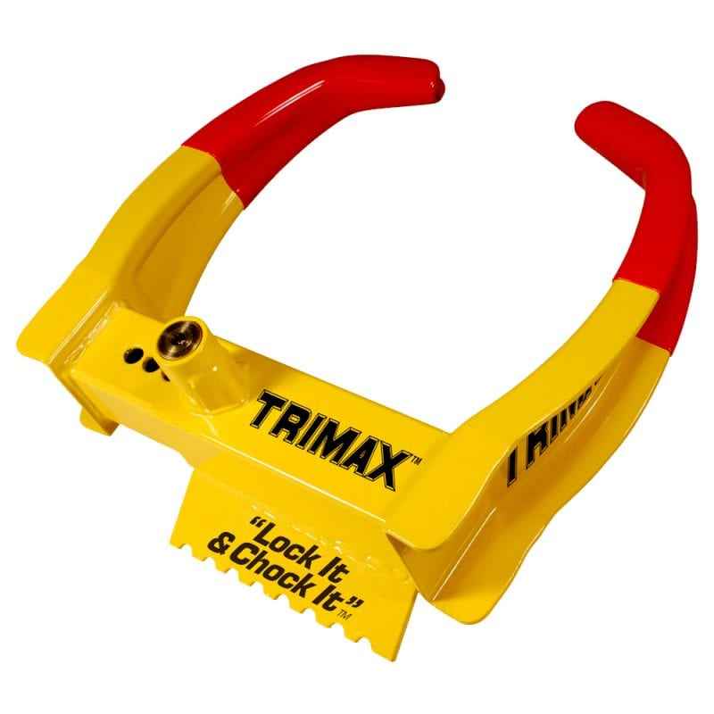 Trimax Locks TCL65 Trailer Wheel Locking Boot - Yellow And Red