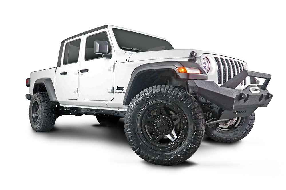 TrailFX JL07T Front Steel Bumper with Winch Mount
