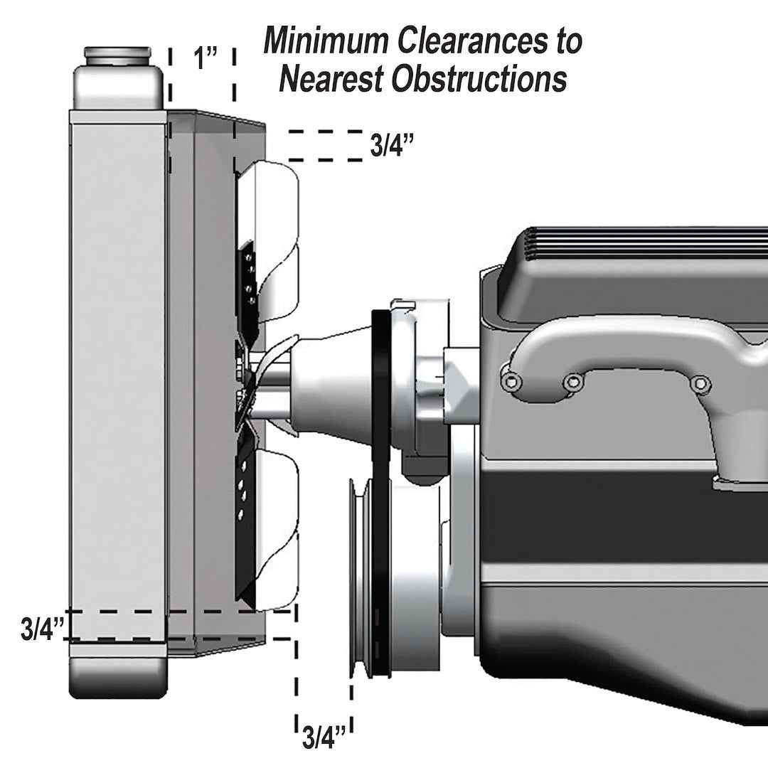 Derale 19113 Six-Blade Stainless Mechanical Flex Fan