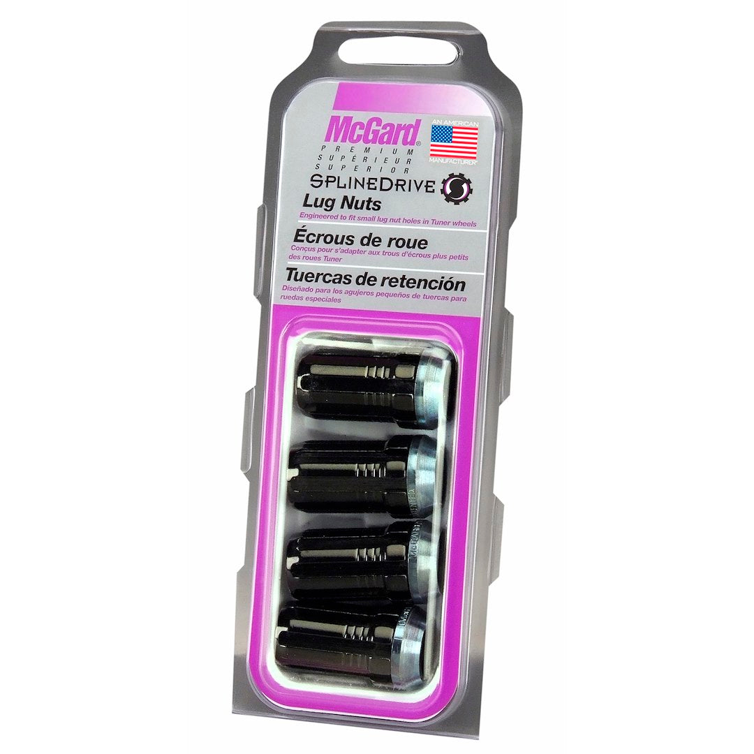McGard 65315BK Black SplineDrive Acorn Lug Nuts, M14x1.5