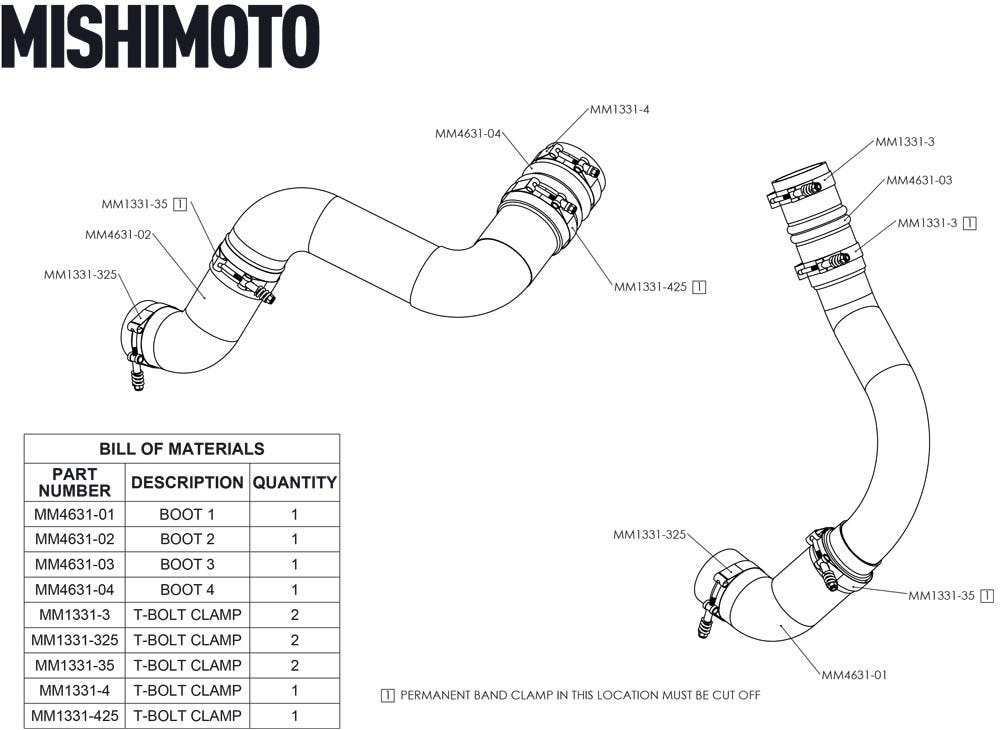 Mishimoto Mmbk-Ram-19 Factory-Fit Intercooler Hose Coupling