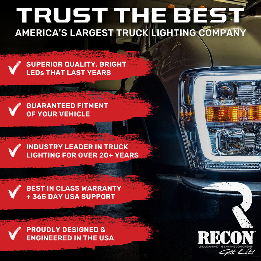 Recon 264253bk Smoked Mirror Turn Light for Silverado/Sierra