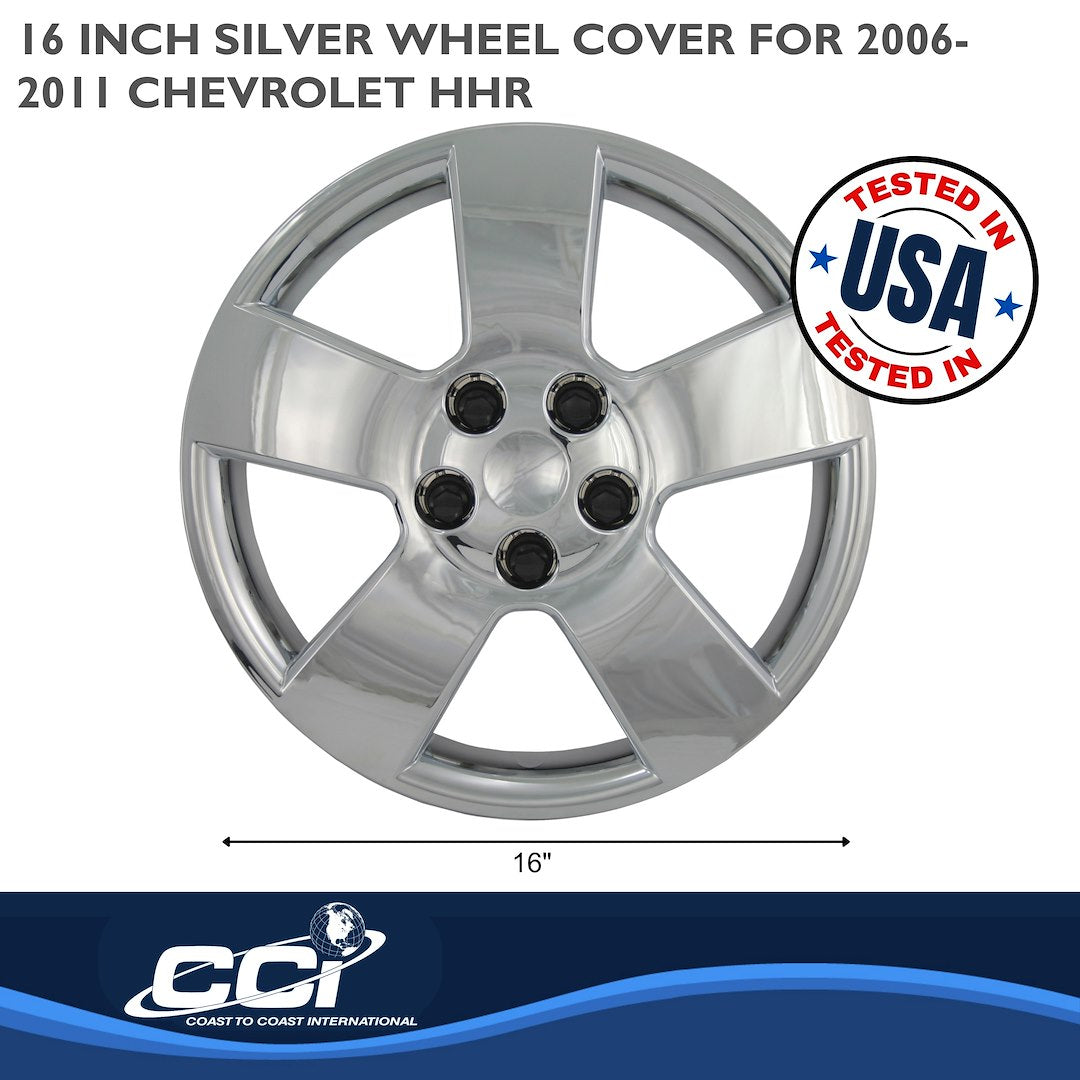 Coast To Coast 45916S HHR Silver 5-Spoke Wheel Covers - image 2