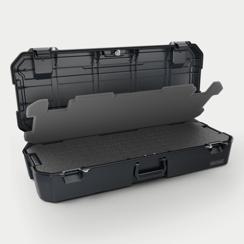 Decked A0031-MANF-BLK Honcho 80 Black Organizer with Foam