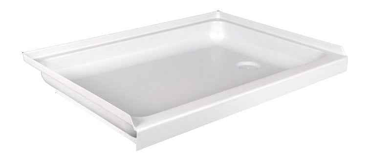 Icon 15238 31-7/8" x 23-7/8" RV Shower Pan with Right-Hand Drain – Polar White