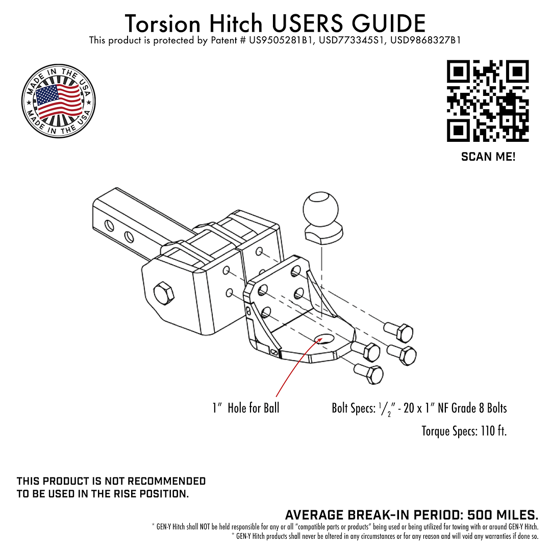 Gen-Y Hitch Gh-12001 Trailer Hitch Ball Mount - image 4