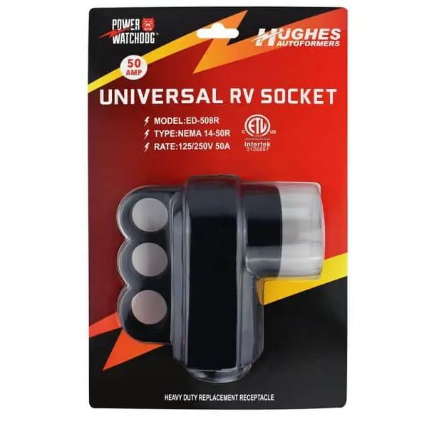 Hughes Auto 50asocket Power Cord Plug End - image 5