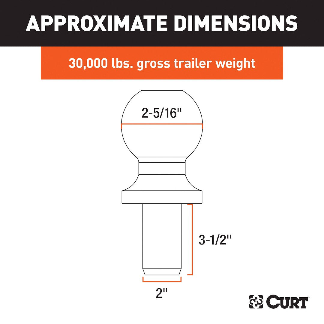 Curt 40088 Trailer Hitch Ball - image 4
