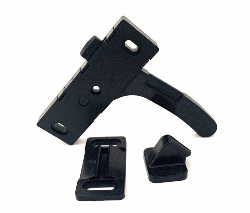 JR Products Screen Door Latch (0611865) – Color: Black